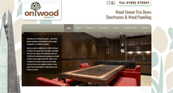 Desktop Screenshot of on-woodproducts.co.uk